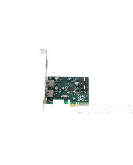 U3-247 PCIe 4X to Dual USB 3.1 Ports PCBA Converter Adapter Board