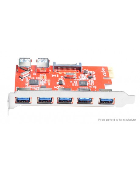 PCIe to 5-Port USB 3.0 + 2-Port USB 3.0 Expansion Card