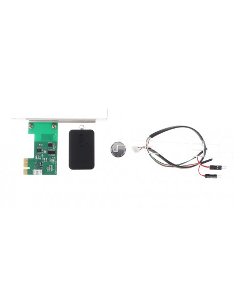 PCIe Card Adapter + Wireless Remote Controller Lock for PC