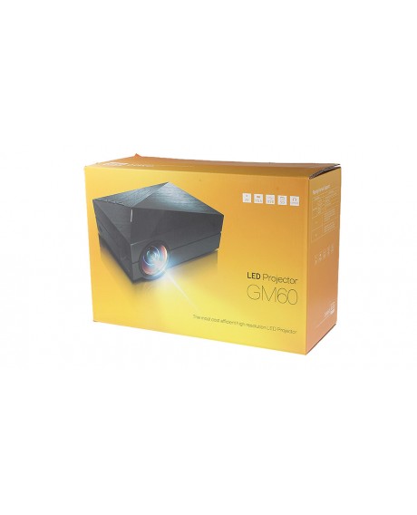 GM60 1000LM TFT LCD 800*480 Resolution 1000:1 Contrast Ratio LED Projector