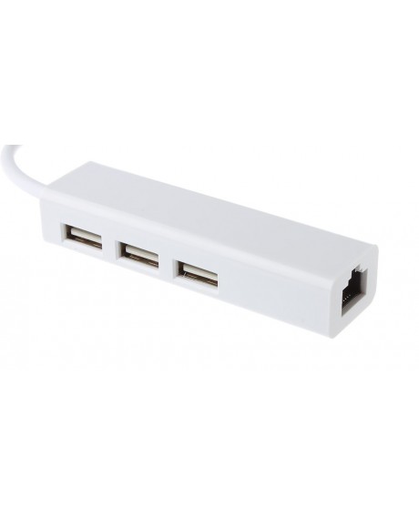 1-to-3 USB-C to 3*USB 3.0 Hub + RJ45 Ethernet Network LAN Adapter