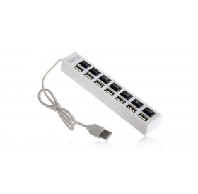 USB 2.0 Hi-Speed 7-Port Hub (White)